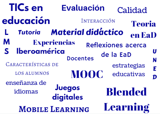 Temas más recurrentes en RIED