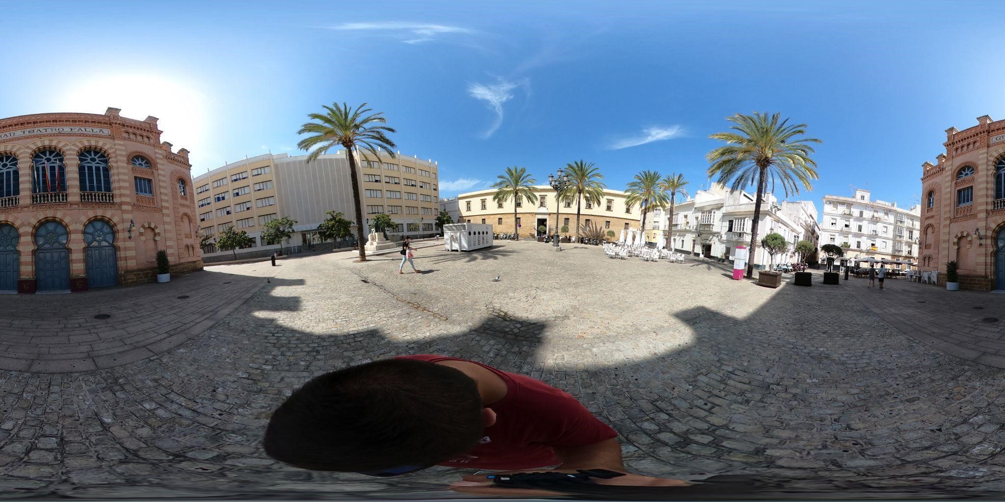 Example of a panoramic view with information points in the 360º-Sightseeing Tour app