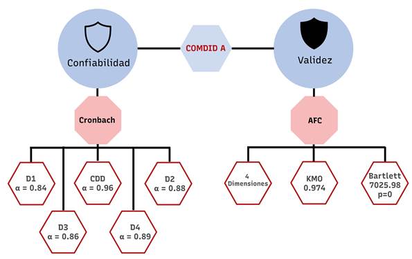 Reliability and validity of the COMDID-A instrument