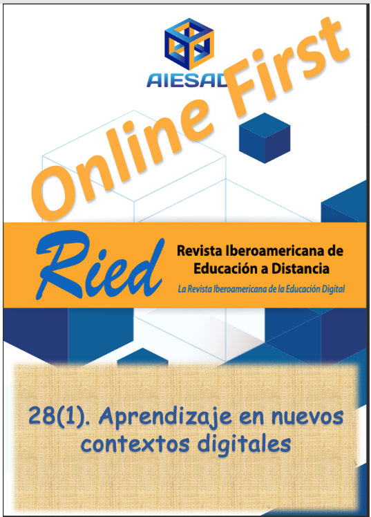 					Ver Vol. 28 Núm. 1 (2025): (ONLINEFIRST) Aprendizaje en nuevos contextos digitales
				